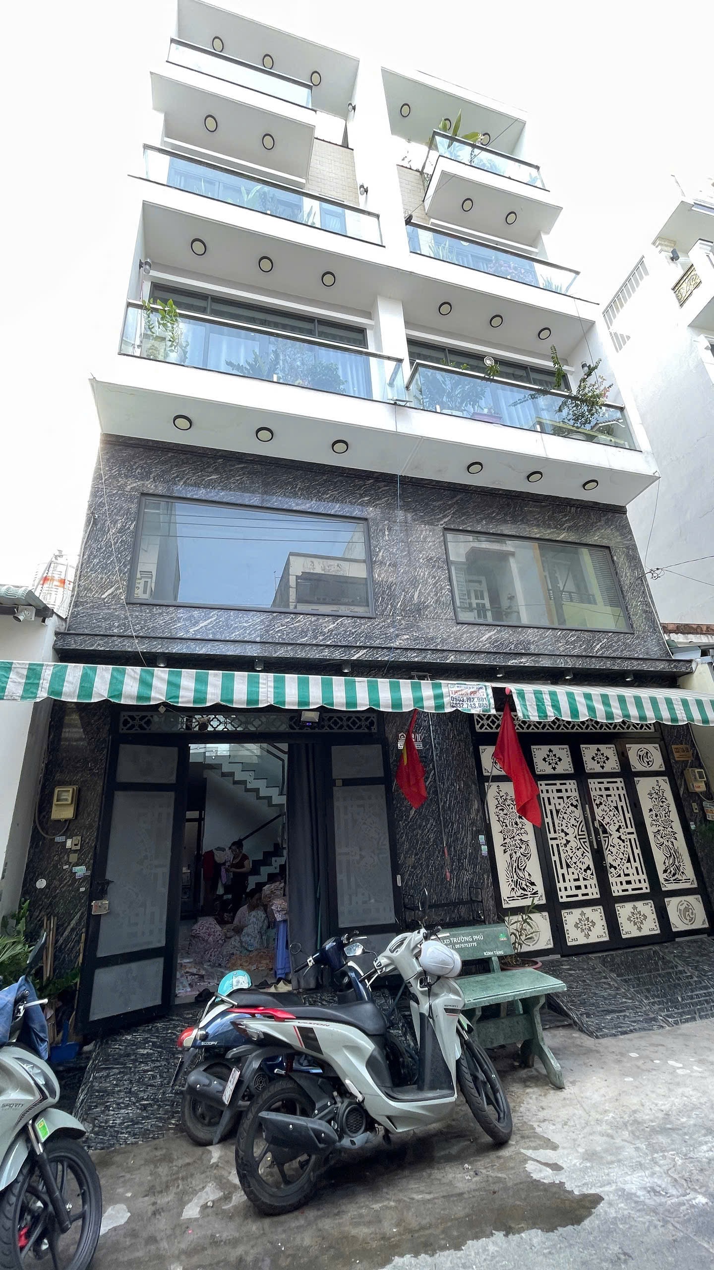 NHÀ 5 TẦNG HẺM 6M THÔNG – CHỢ GÒ XOÀI – GIÁ CHỈ 6.9 TỶ! • Diện tích: 4 × 14m (khuôn đất đẹp)