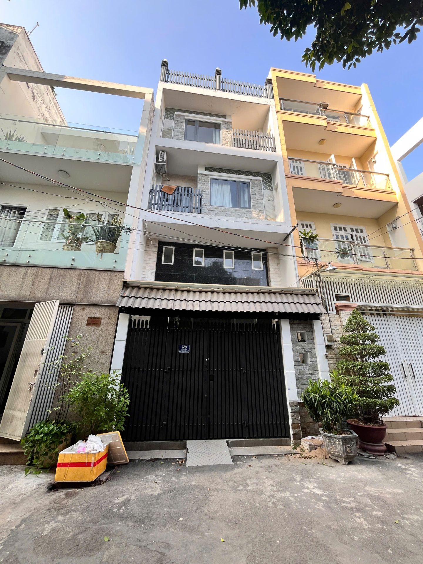 Hoa Bằng, Tân Phú 5 x 12 CN 61,4m2 - 216m2 sàn. Chào 9,25 Tỷ TL. Hẻm 8 Mét ĐỐI DIỆN CÔNG