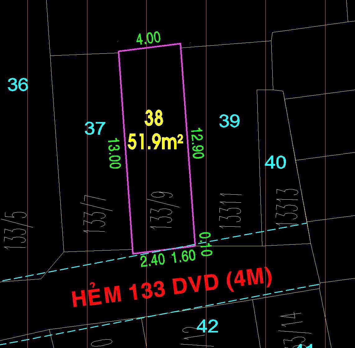 HẺM XE HƠI DƯƠNG VĂN DƯƠNG 4.7 TỶ ( DT: 4x13M - CẤP 4 )